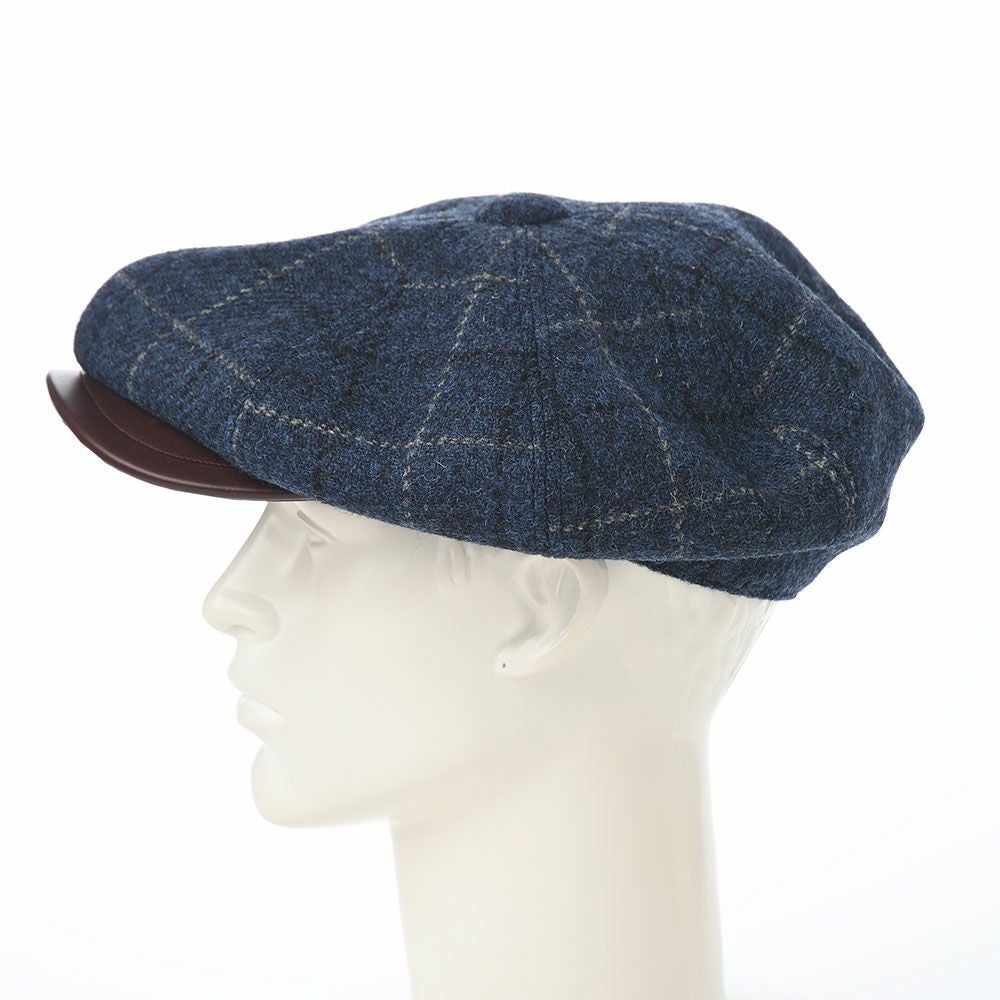 ステットソン キャスケット HARRISTWEED LEATHER BIG CAS（ハリス