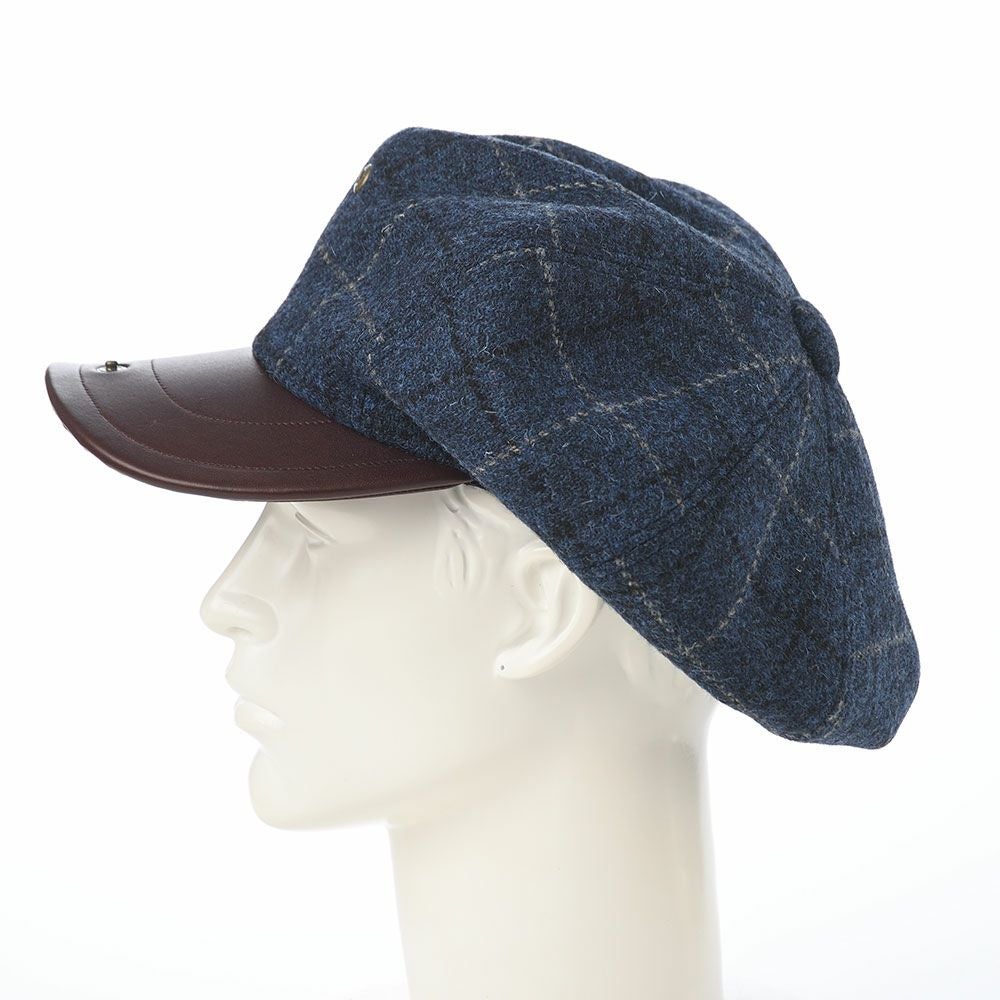 ステットソン キャスケット HARRISTWEED LEATHER BIG CAS（ハリス
