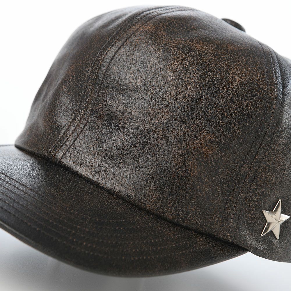 ショット キャップ ONE STAR VINTAGE LEATHER CAP（ワンスター