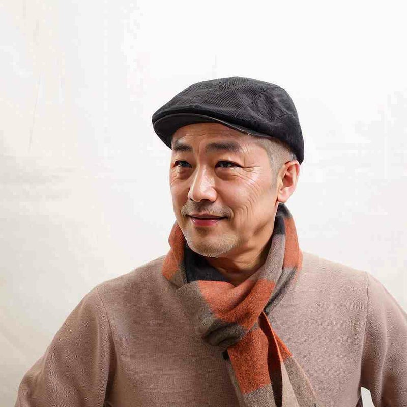 レッターのハンチング Washable Corduroy Hunting（ウォッシャブルコーデュロイハンチング） ブラック
