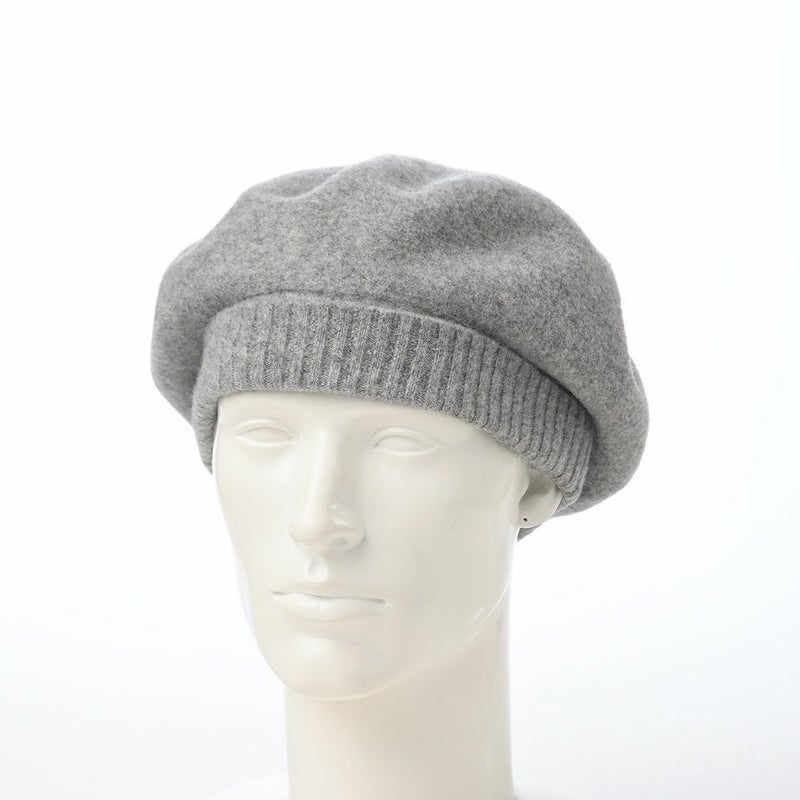 レッターのベレー帽 Rib Basque Beret Big（リブバスクベレービッグ） グレー