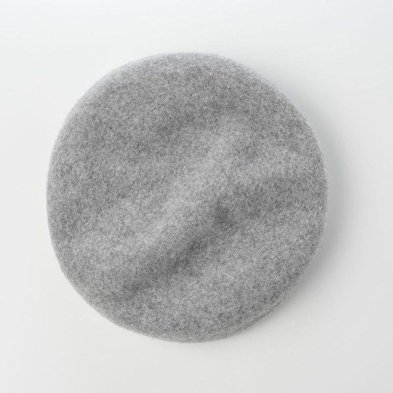 レッターのベレー帽 Rib Basque Beret Big（リブバスクベレービッグ） グレー