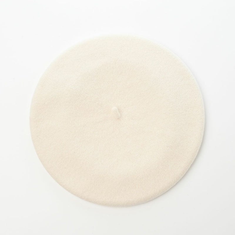 ボルサリーノのベレー帽 Basque Beret（バスク ベレー） B80002 ホワイト