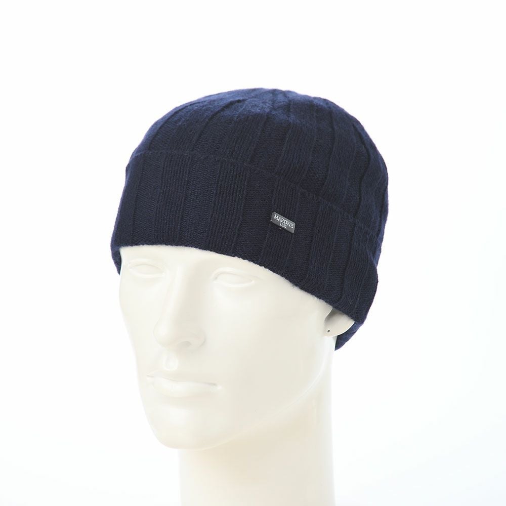 マローネ ニット帽 Cashmere Vertical Knit Cap（カシミヤ バーチカル