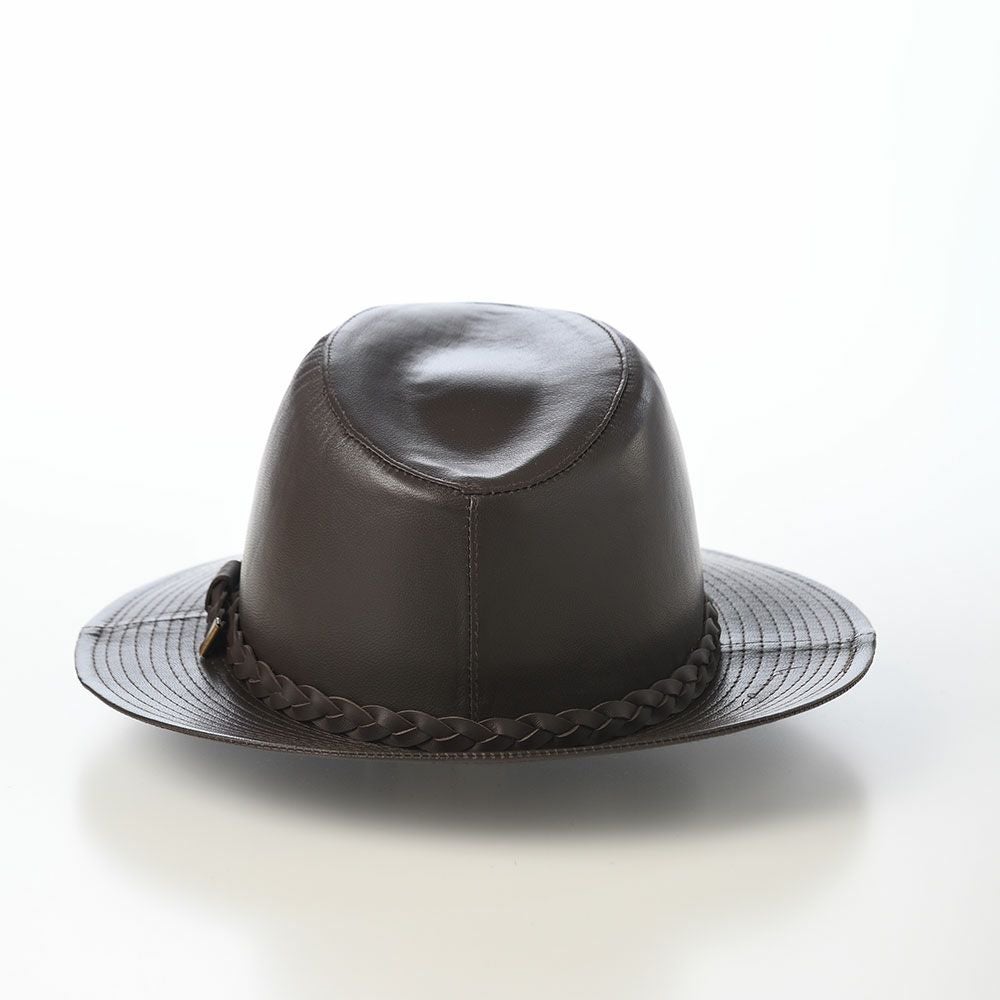 マローネ レザーハット Lamb Leather Hat（ラムレザー ハット） ダーク