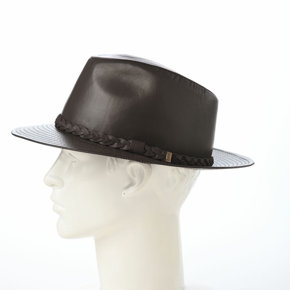 マローネ レザーハット Lamb Leather Hat（ラムレザー ハット） ダーク