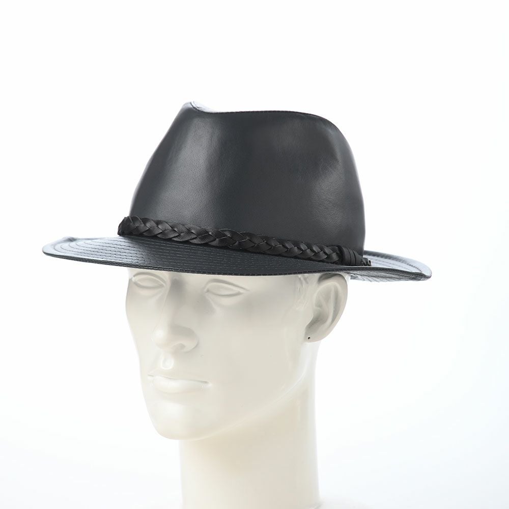 【Rey】MARONE レザー ハット グレー マローネ レザーハット Lamb Leather Hat（ラムレザー ハット） グレー