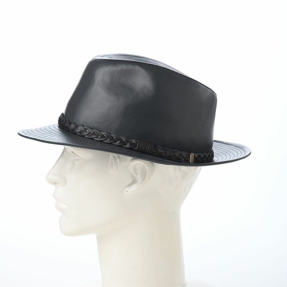 【Rey】MARONE レザー ハット グレー マローネ レザーハット Lamb Leather Hat（ラムレザー ハット） グレー