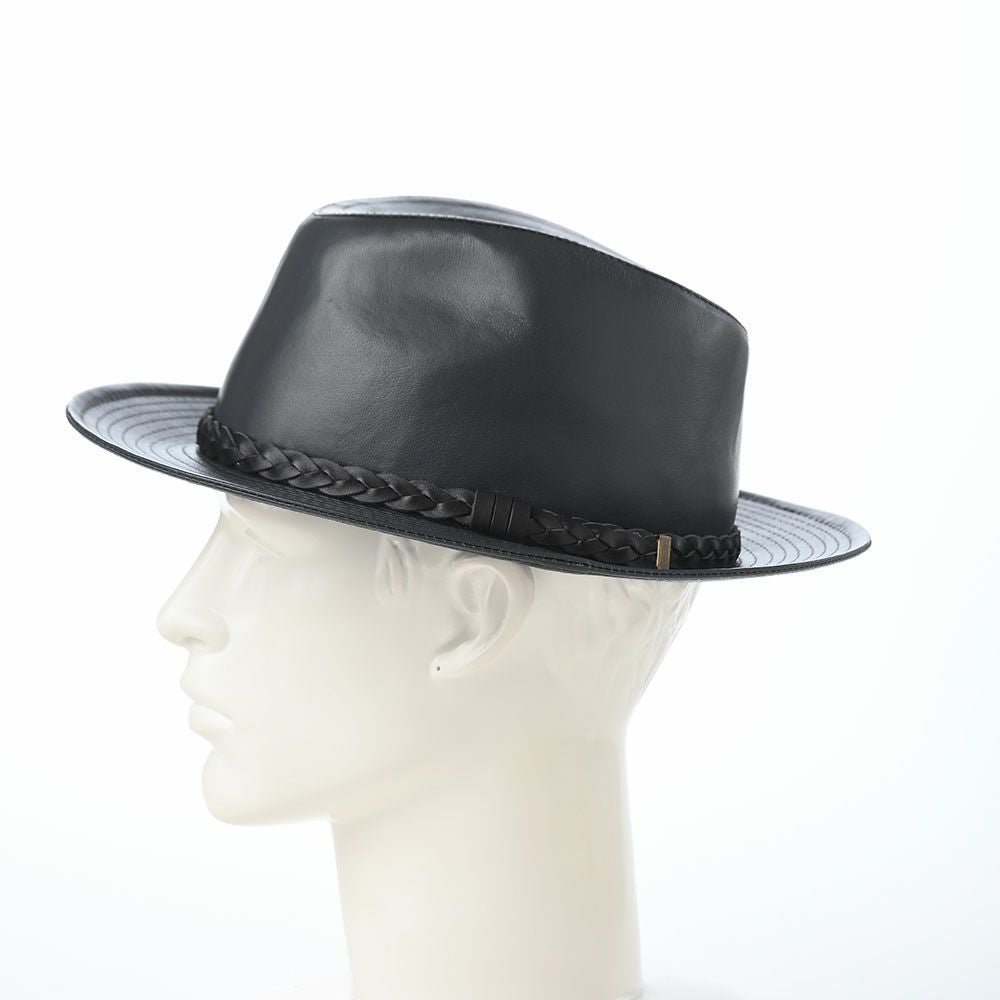 【Rey】MARONE レザー ハット グレー マローネ レザーハット Lamb Leather Hat（ラムレザー ハット） グレー