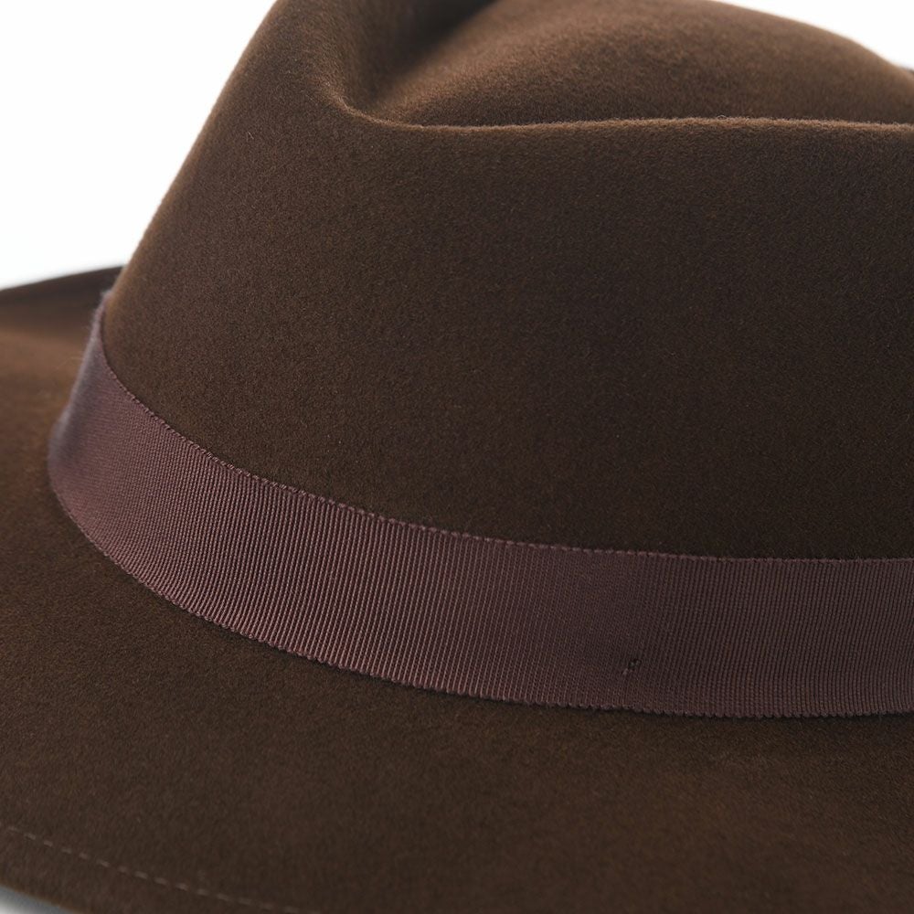 【未使用】Baileyブラウン ウール フェルトハット ベイリー フェルトハット LITEFELT LASHAM（ライトフェルト ラシャム