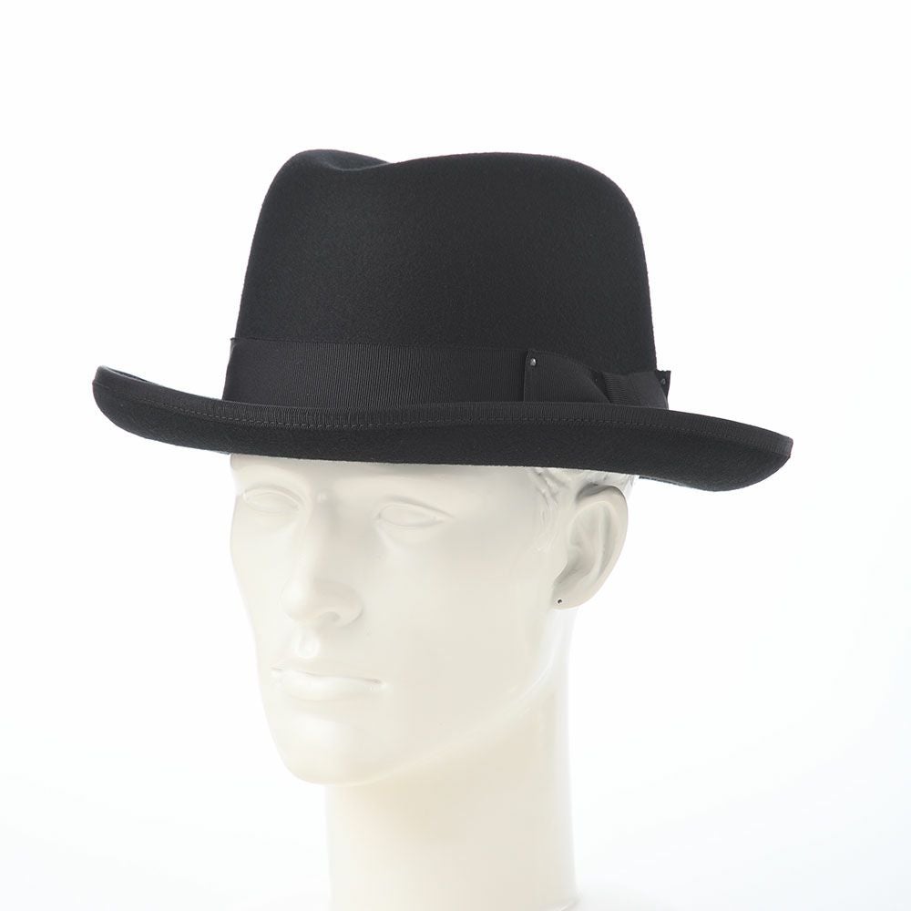ベイリー フェルトハット HOMBURG（ホンブルグ） ブラック | 帽子通販