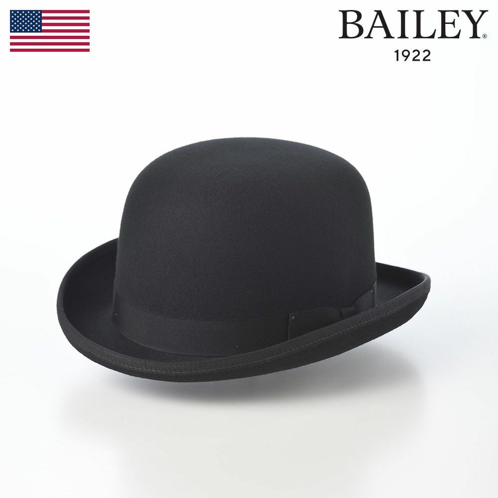 ベイリー フェルトハット BOWLER DERBY（ボーラーダービー） ブラック