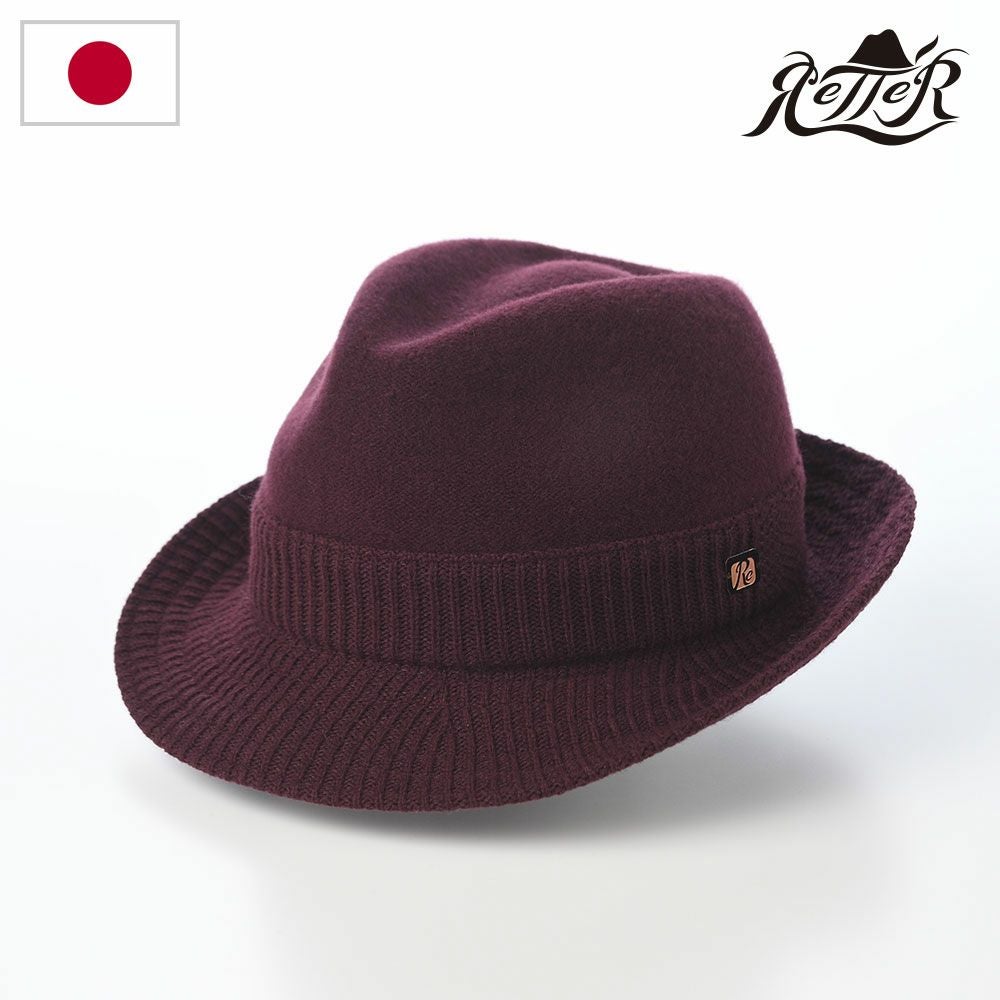 Cashmere Thermo Hat(カシミヤサーモハット) ワイン-Lサイズ