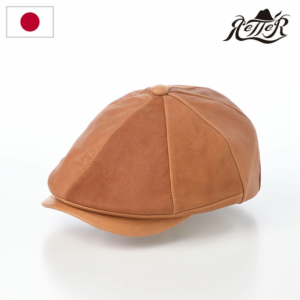 レッター ハンチング Cow Leather Capket（カウレザーキャプケット