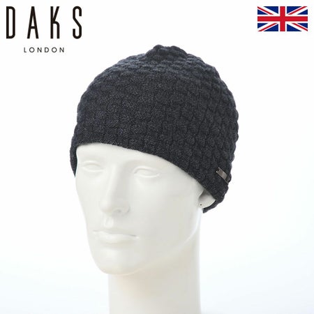 ダックスのニット帽 Knit Watch Block Check（ニットワッチ ブロックチェック） D1930 チャコール