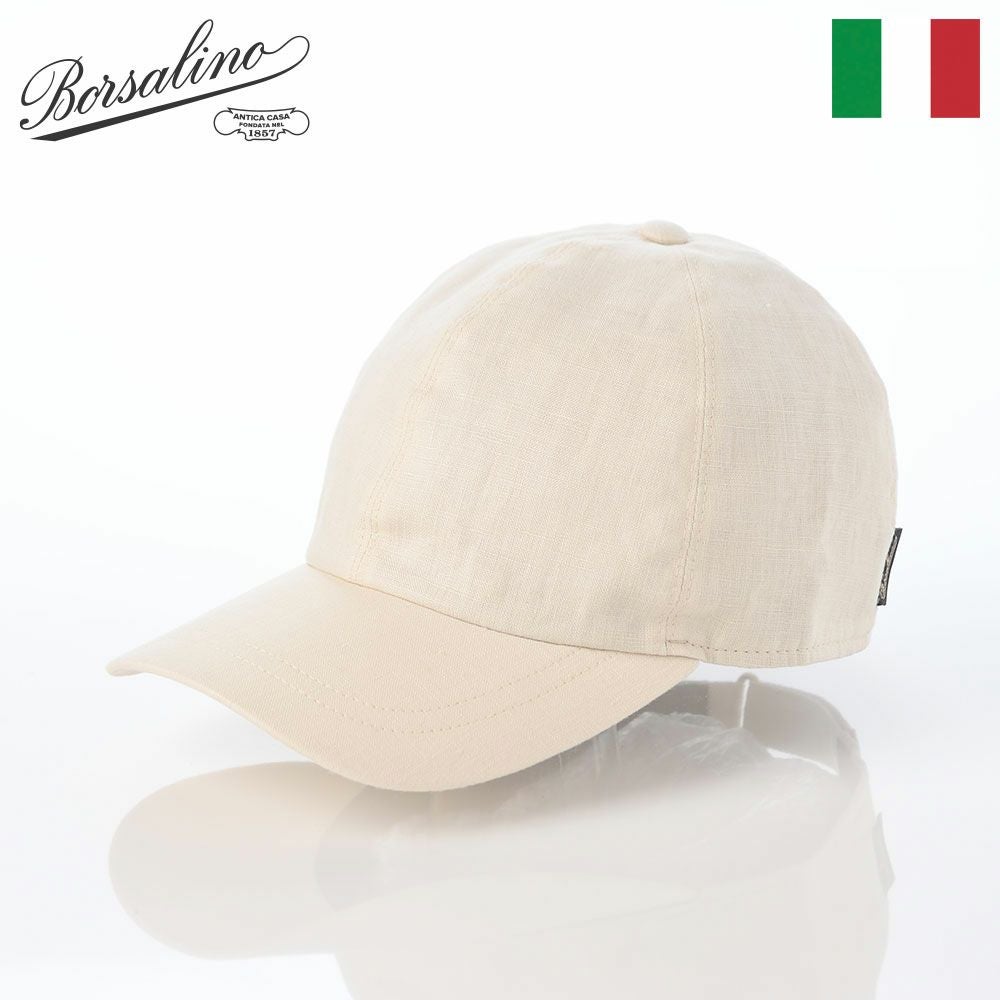 ボルサリーノ キャップ Baseball Cap Hiker Linen（ベイスボール