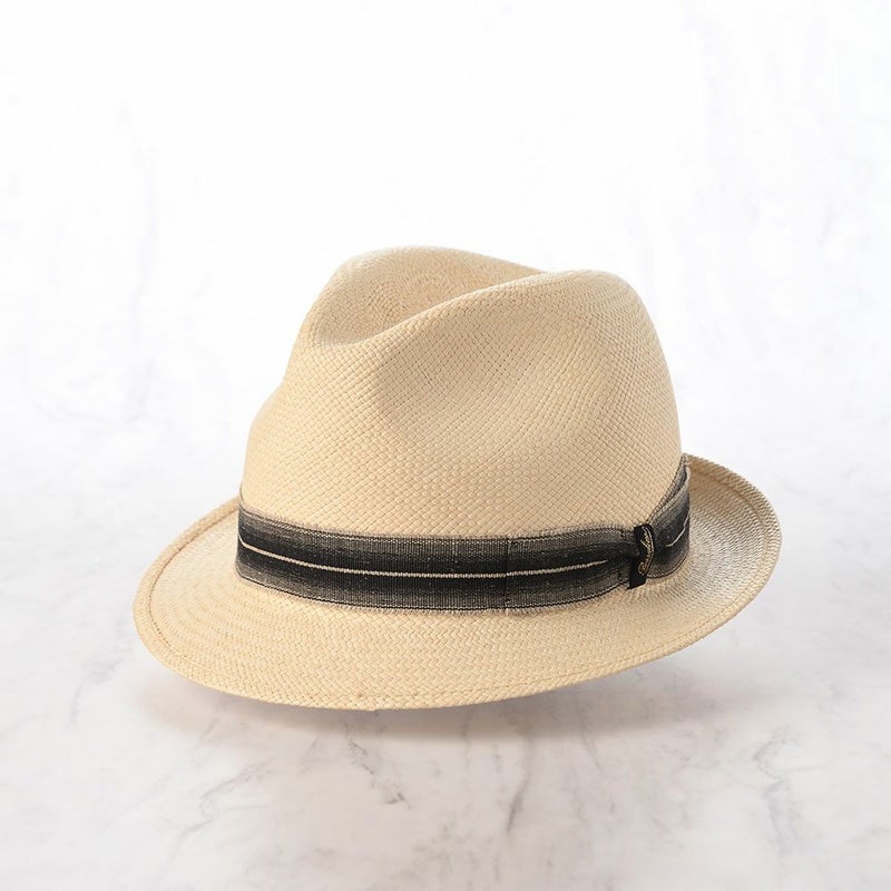 ボルサリーノのパナマハット Panama Quito Trilby（パナマキート トリルビー） 141238 ブラックリボン