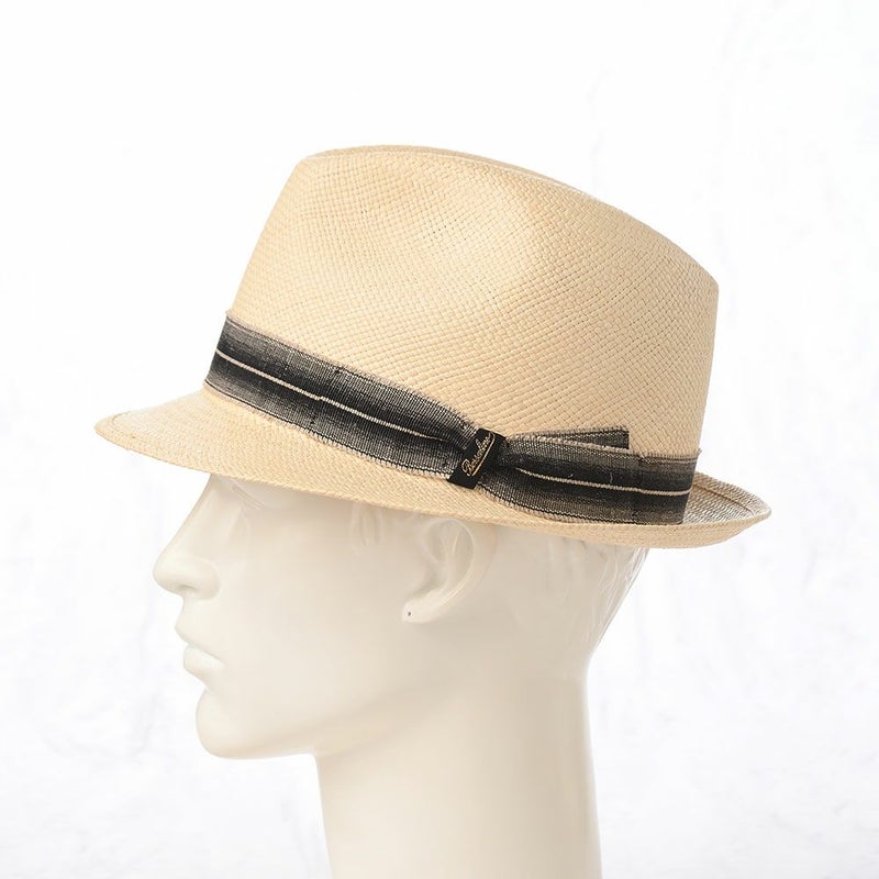 ボルサリーノのパナマハット Panama Quito Trilby（パナマキート トリルビー） 141238 ブラックリボン