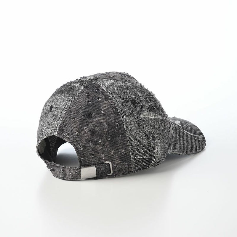 カンゴールのキャップ DENIM MASHUP BASEBALL（デニム マッシュアップ ベースボール） ブラック