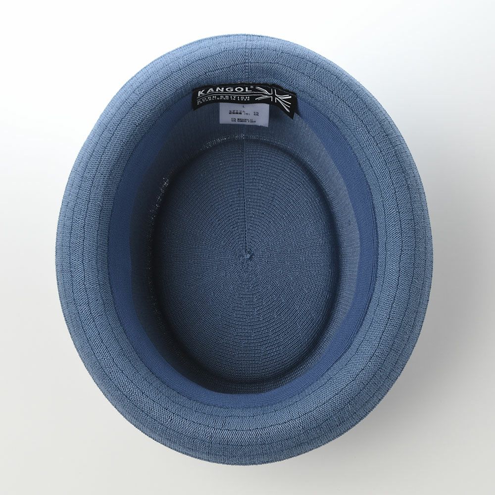 BIGサイズ　KANGOL　ポークパイハット　ブルー　XLサイズ カンゴール ポークパイハット BAMBOO MOWBRAY（バンブー モウブレイ