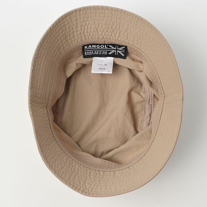 カンゴールのバケットハット SMU NYLON BUCKET HAT（ナイロン バケットハット） ベージュ