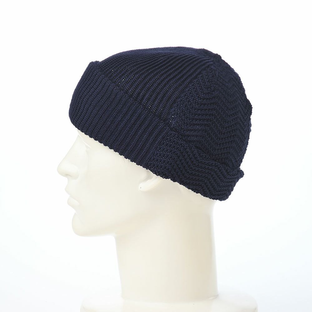 レッター 春夏ニット帽 Straw Yarn（ストローヤーン） ネイビー | 帽子