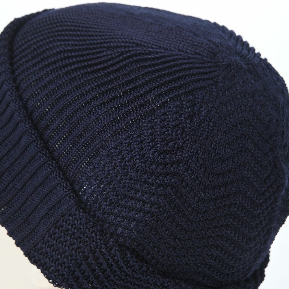 レッター 春夏ニット帽 Straw Yarn（ストローヤーン） ネイビー | 帽子