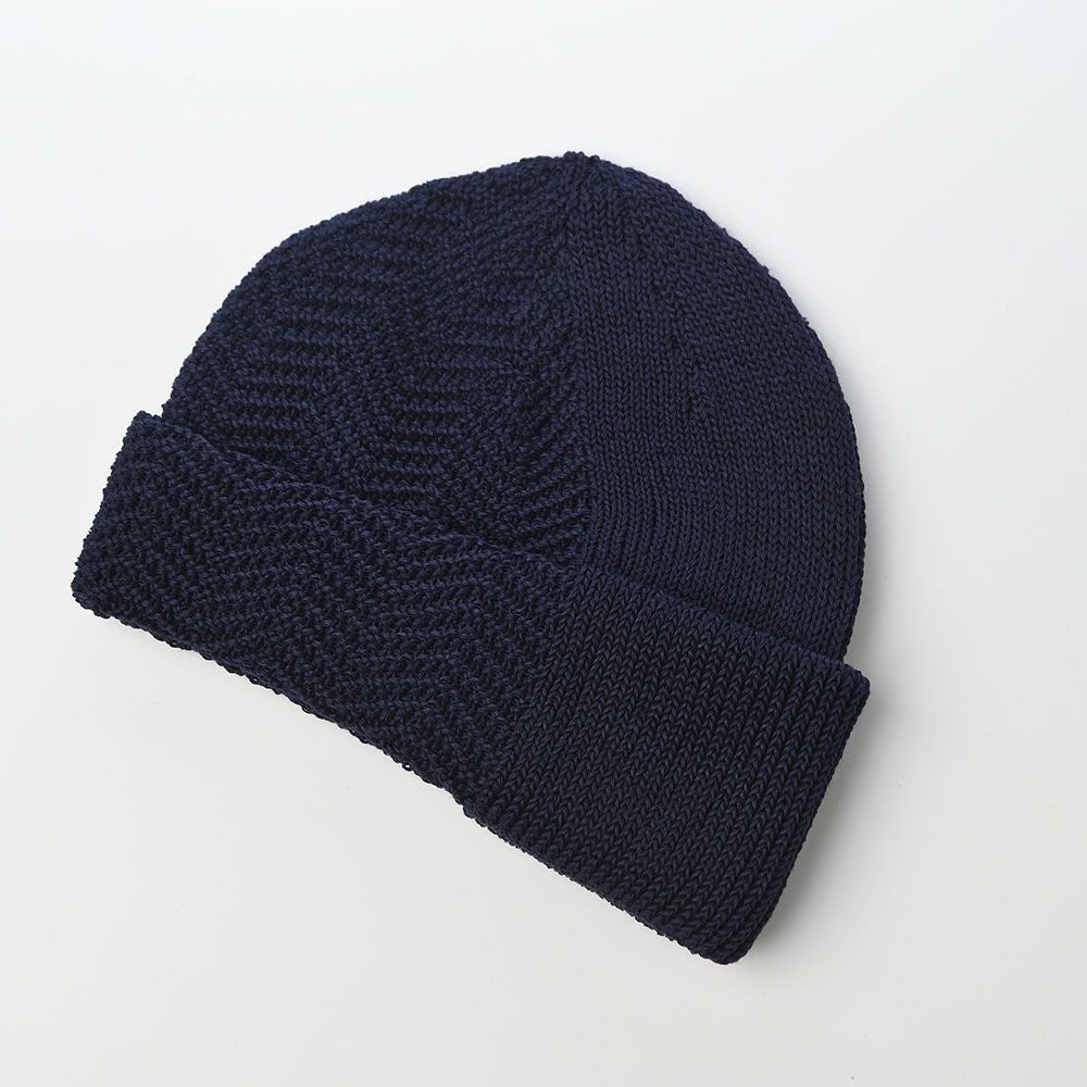 レッター 春夏ニット帽 Straw Yarn（ストローヤーン） ネイビー | 帽子