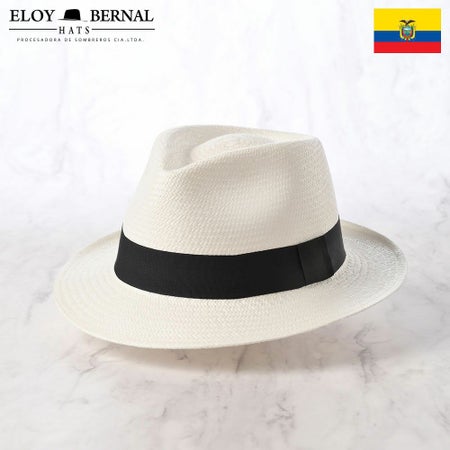 エロイベルナールのパナマハット Teardrop Panama Hat（ティアドロップ パナマハット） ホワイト