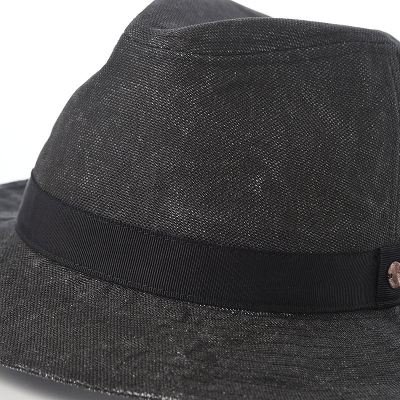 モーノのソフトハット Long brim carna ｍanish（ロングブリムカルーナマニッシュ） ブラック