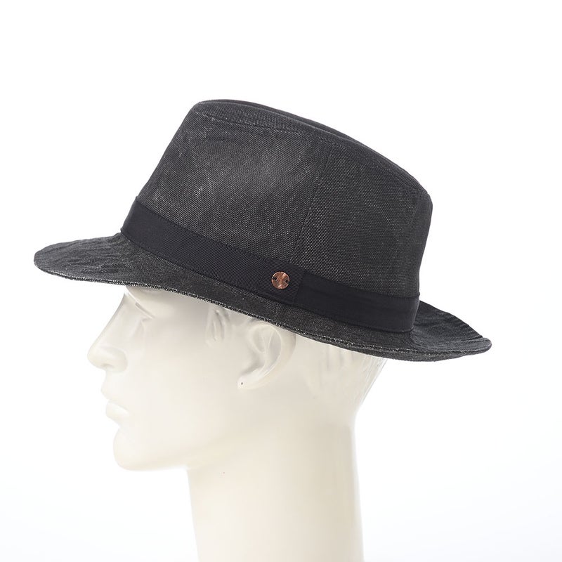 モーノのソフトハット Long brim carna ｍanish（ロングブリムカルーナマニッシュ） ブラック