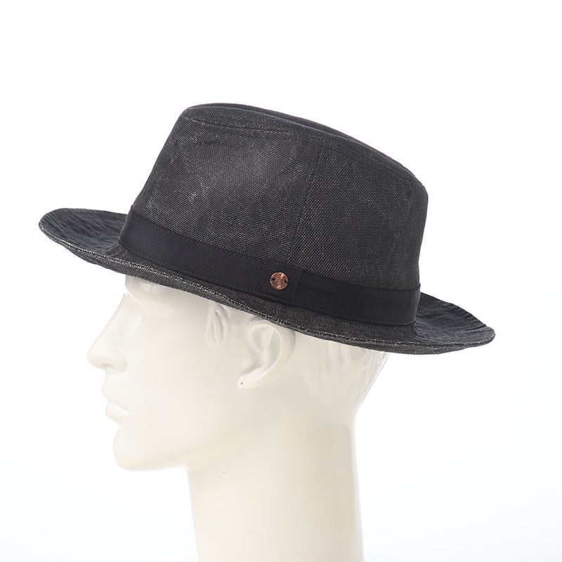 モーノのソフトハット Long brim carna ｍanish（ロングブリムカルーナマニッシュ） ブラック