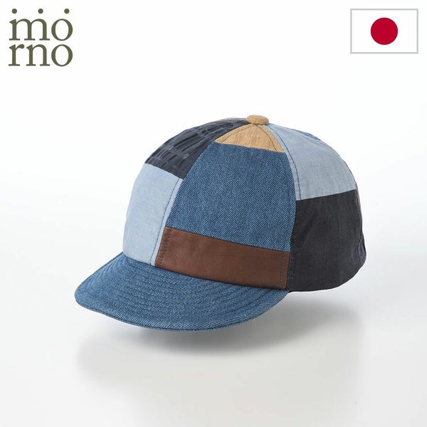 Patchwork short brim cap（パッチワークショートブリムキャップ） ブルー