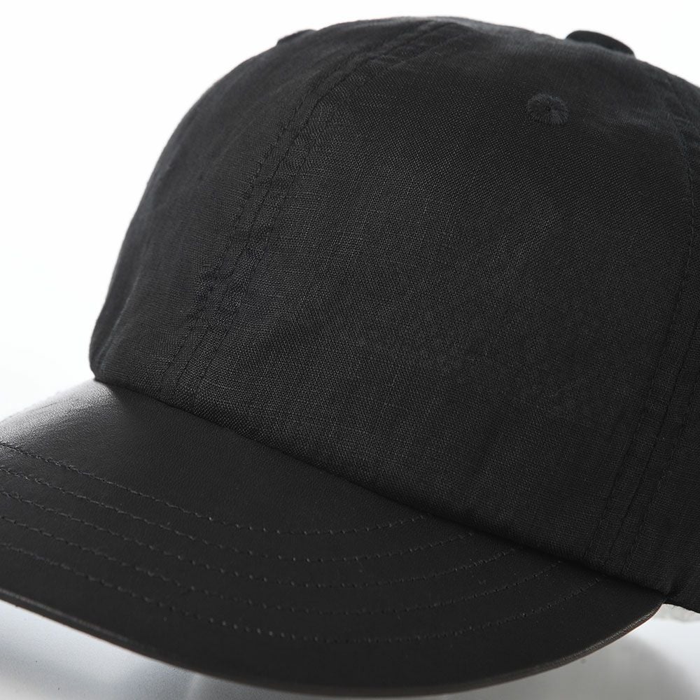 モーノ ベースボールキャップ Linen & Leather cap（リネン＆レザー
