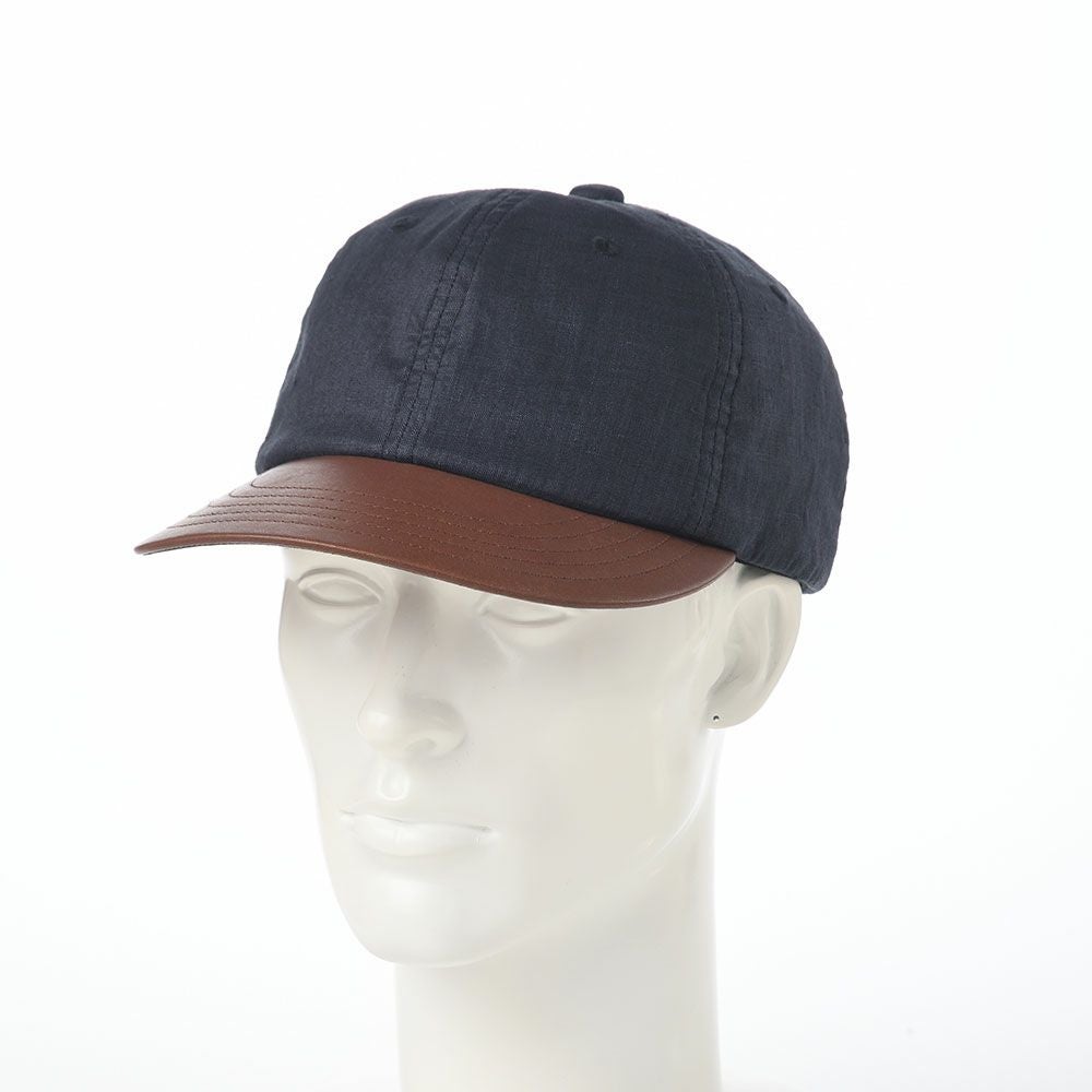 モーノ ベースボールキャップ Linen & Leather cap（リネン＆レザー