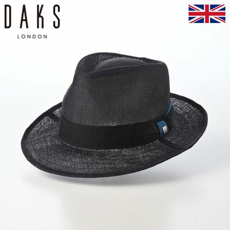 ダックスのソフトハット Hat Sinamay Bi-Color（ハット シナマイ バイカラー） D2004 ブラック