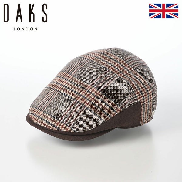 Hunting Linen Glen Check（ハンチング リネン グレンチェック） D2005 ブラウン