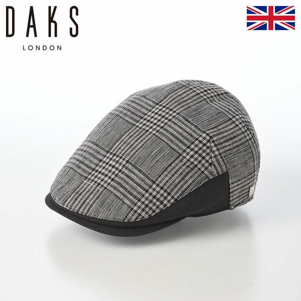 Hunting Linen Glen Check（ハンチング リネン グレンチェック） D2005 グレー