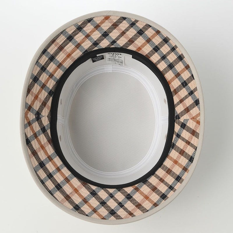 ダックスのソフトハット Safari Cotton Twill House Check（サファリ コットンツイル ハウスチェック） D2009 グレー