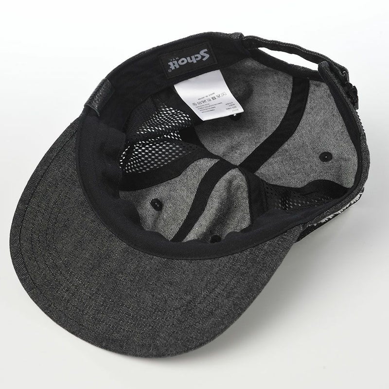 ショットのキャップ DENIM MESH CAP（デニム メッシュキャップ） SC117 ブラック