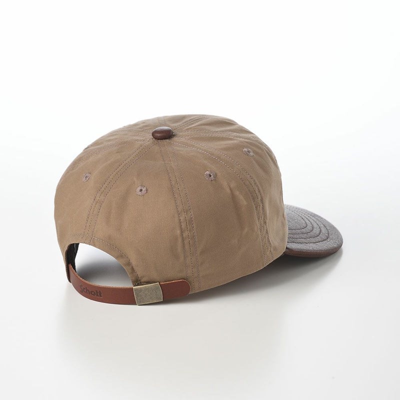 ショットのキャップ PARAFIN LEATHER 8P CAP（パラフィン レザー 8P キャップ） SC119 ベージュ