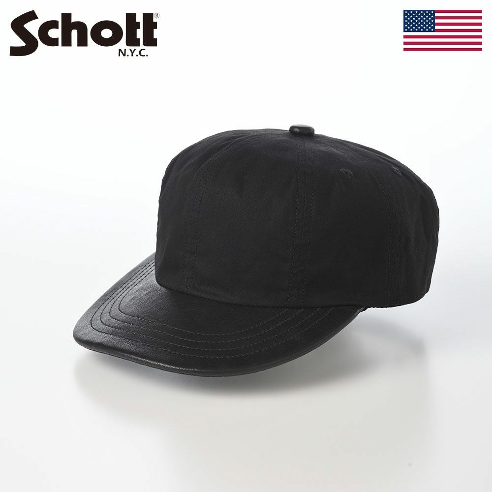 ショット キャップ PARAFIN LEATHER 8P CAP（パラフィン レザー 8P