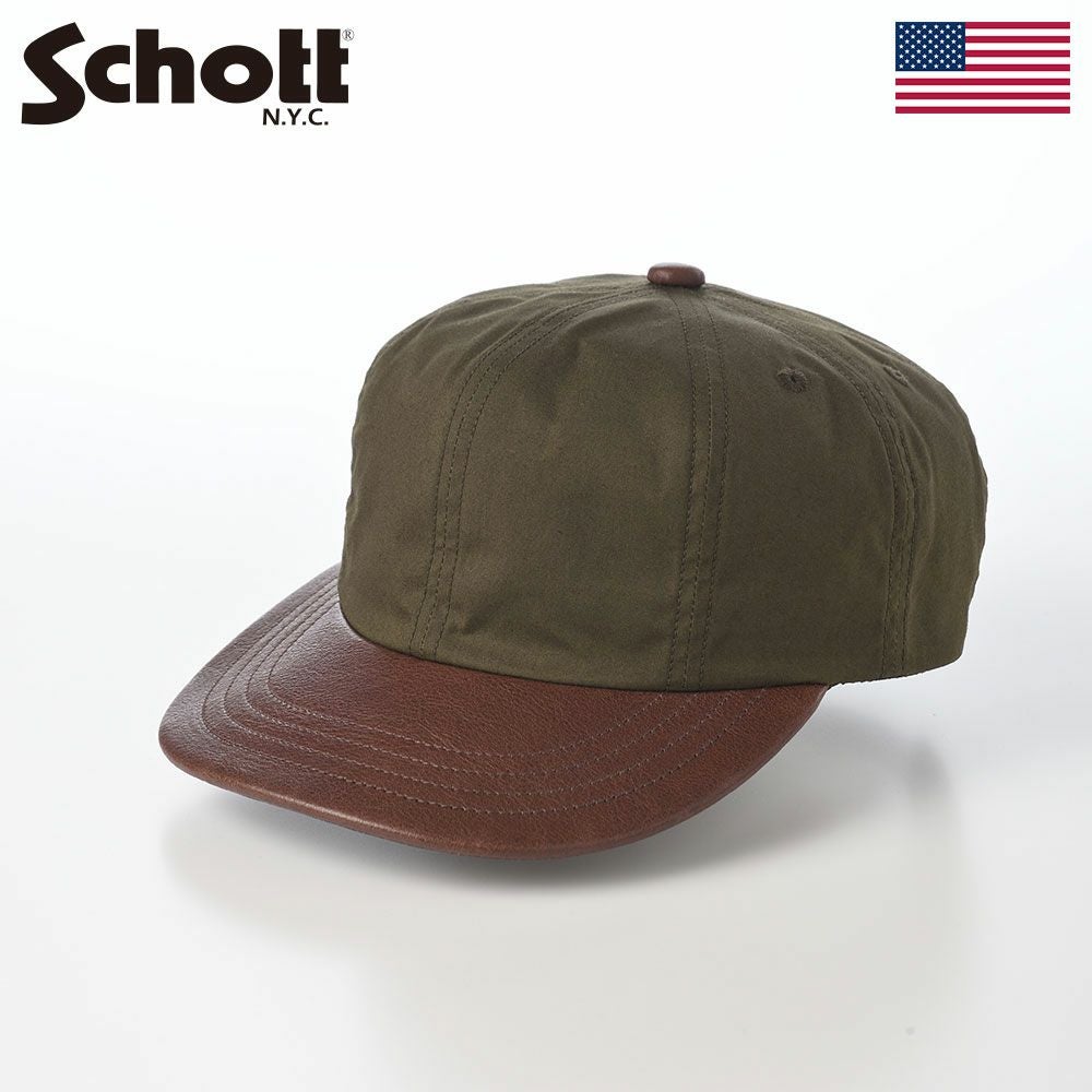 ショット キャップ PARAFIN LEATHER 8P CAP（パラフィン レザー 8P