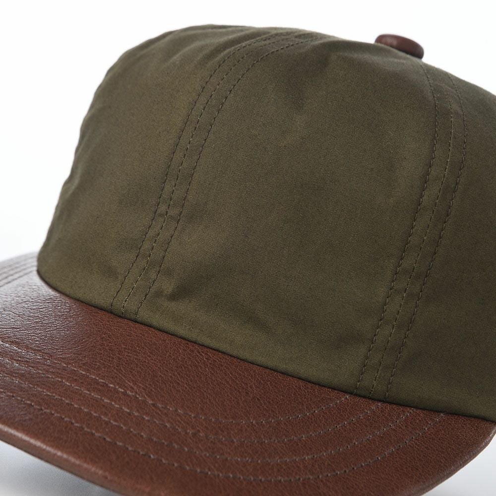 ショット キャップ PARAFIN LEATHER 8P CAP（パラフィン レザー 8P