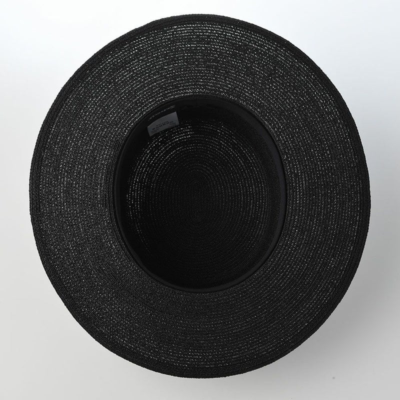 ショットのボーターハット RAFFIA BRAID BOATER HAT（ラフィア ブレード ボーターハット） SC126 ブラック