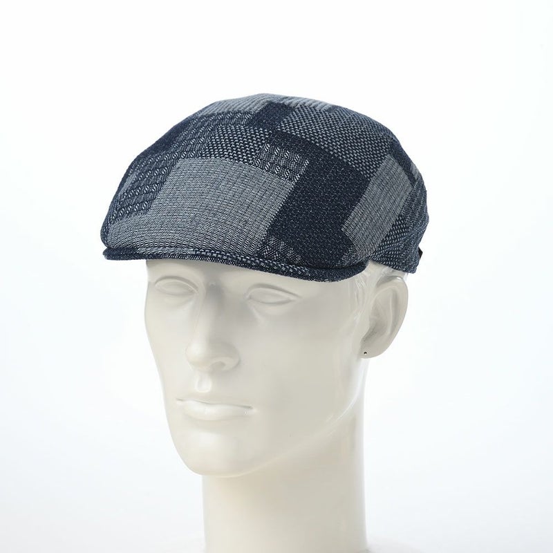 マローネのハンチング Patchwork Berretto（パッチワーク ベレット） CT837 ブルー