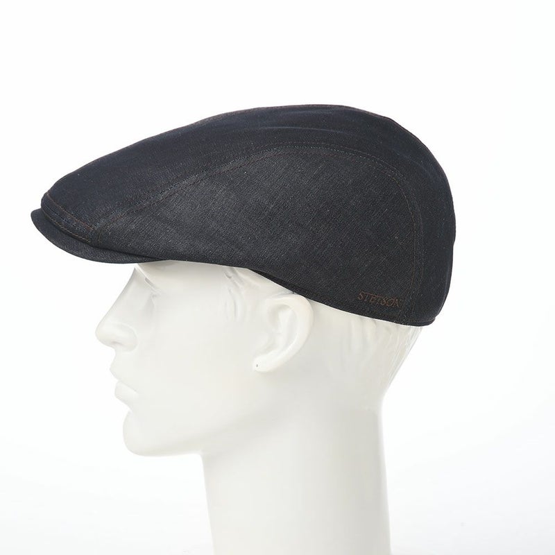 ステットソンのハンチング COTTON LINEN LIGHT DENIM HUNTING（コットン リネン ライトデニム ハンチング） SE812 ダークネイビー