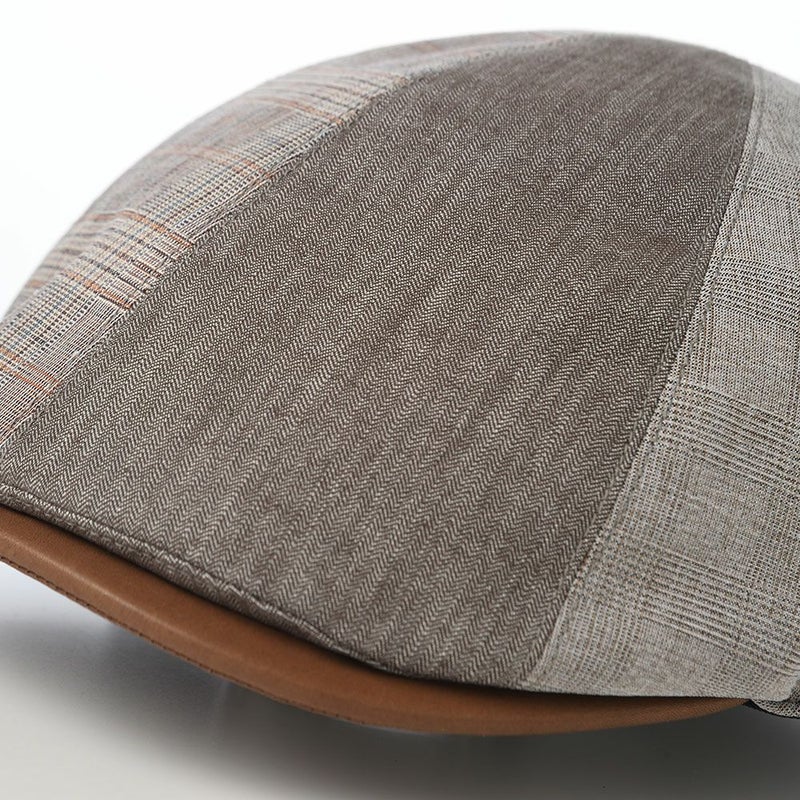 ステットソンのハンチング LINEN PATCHWORK HUNTING（リネンパッチワーク ハンチング） SE815 ブラウン