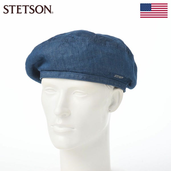 COTTON LINEN LIGHT DENIM BERET（コットン リネン ライトデニム ベレー） SE816 ブルー