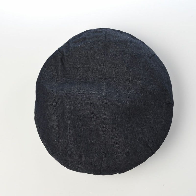 ステットソンのベレー帽 COTTON LINEN LIGHT DENIM BERET（コットン リネン ライトデニム ベレー） SE816 ダークネイビー